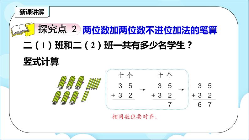 人教版小学数学二年级上册2.1《不进位加》课件+教案08