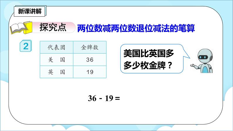 人教版小学数学二年级上册2.4《退位减》课件+教案04