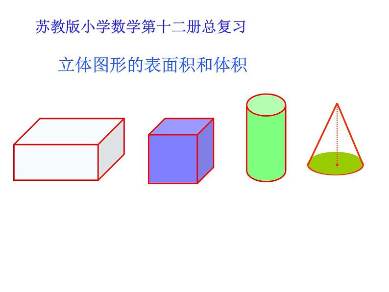 六年级数学下册课件-7.2.6立体图形的表面积和体积（1）99-苏教版（共26张PPT）01