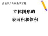 六年级数学下册课件-7.2.6立体图形的表面积和体积 - 苏教版（共25张PPT）