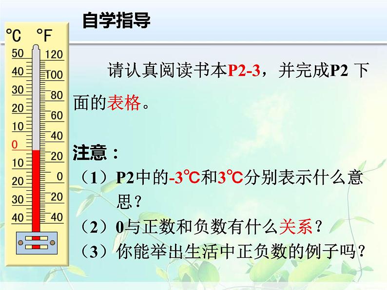 六年级下册数学课件-1.2 认识负数和整数 冀教版第4页