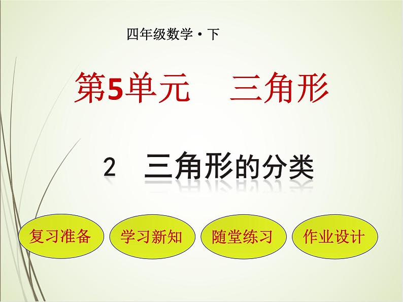 人教版数学四下5.2.1 三角形的分类（课件）第1页