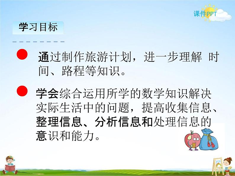 人教版六年级数学下册《6-11 综合与实践（2）北京五日游》课堂教学课件PPT优秀公开课02