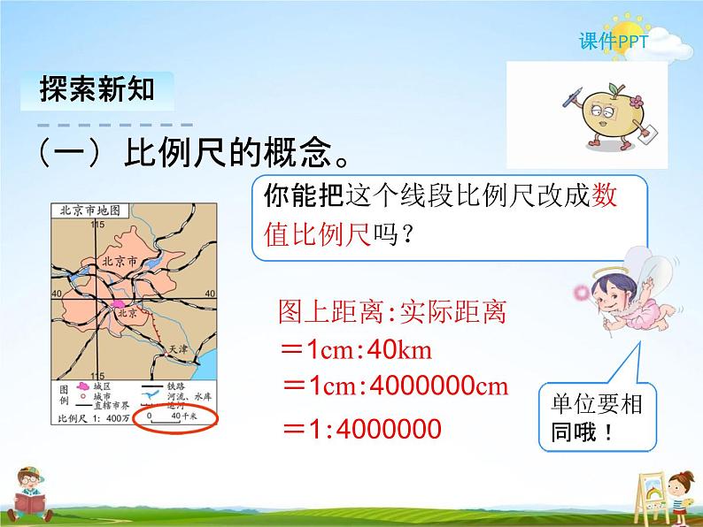 人教版六年级数学下册《4-6 比例尺（1）》课堂教学课件PPT优秀公开课第6页