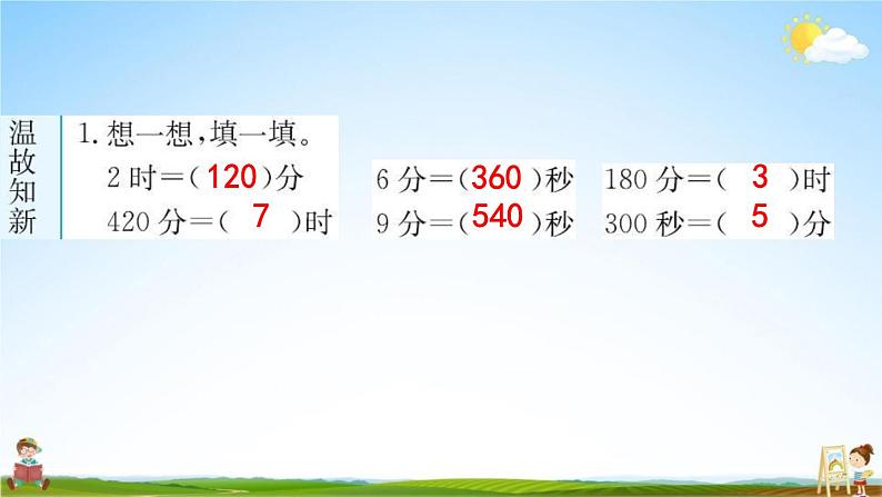 人教版三年级数学下册《6-1 年、月、日》练习题教学课件PPT优秀公开课第2页