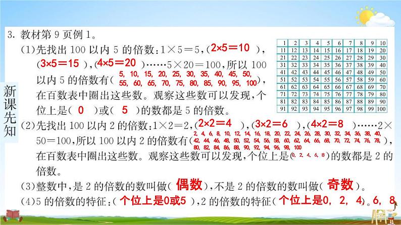 人教版五年级数学下册《2-2 2、5、3的倍数的特征》练习题教学课件PPT优秀公开课03