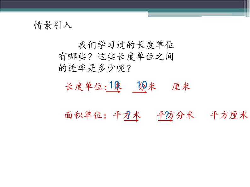 人教版小学数学三年级下册 五.面积 3.面积单位间的进率  课件第2页