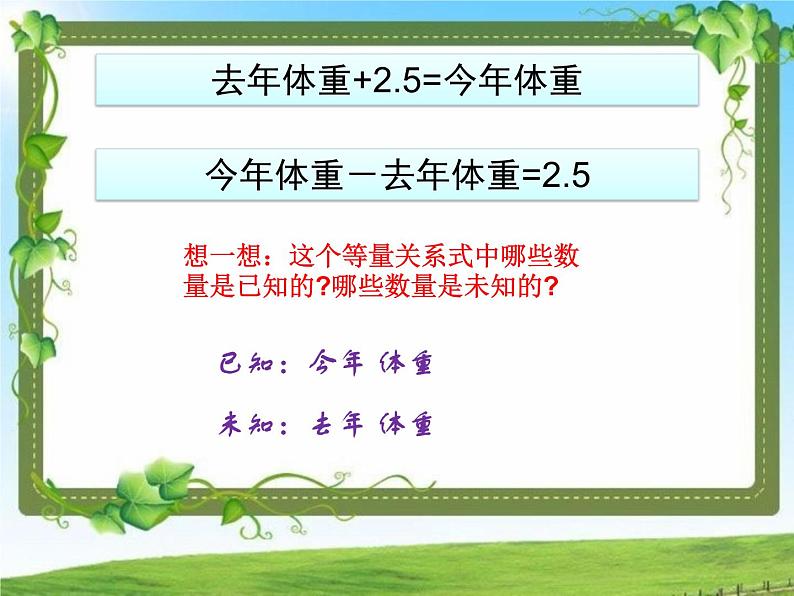 苏教版五年级下册数学课件：第1章-列方程解决简单的实际问题-苏教版例7(共13张PPT)第4页