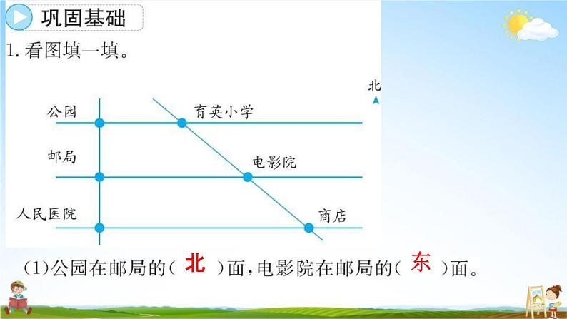 人教版三年级数学下册《9-2 图形与几何》练习题教学课件PPT优秀公开课02