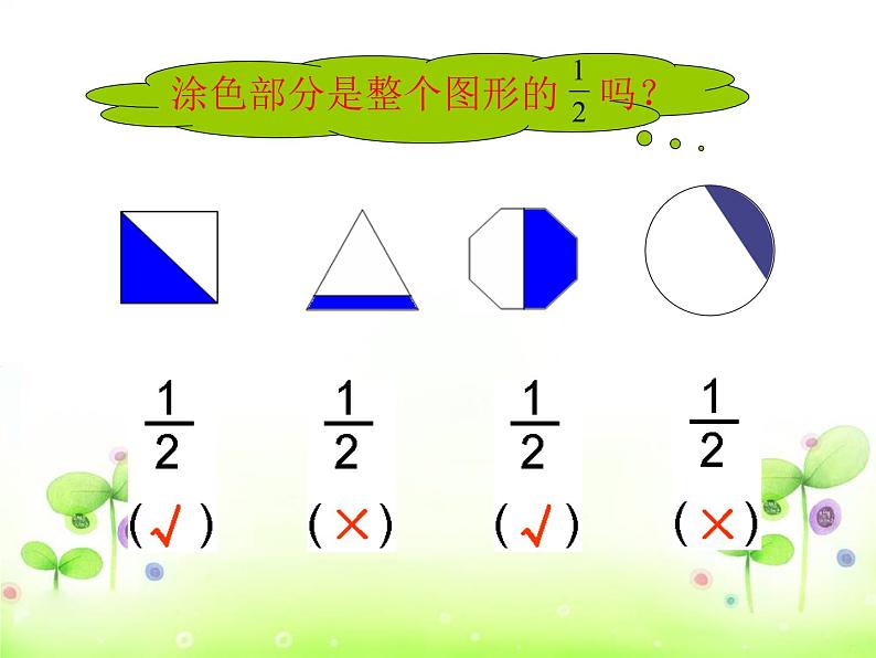 三年级上册数学课件 - 九 分数的初步认识  青岛版（共28张PPT）08