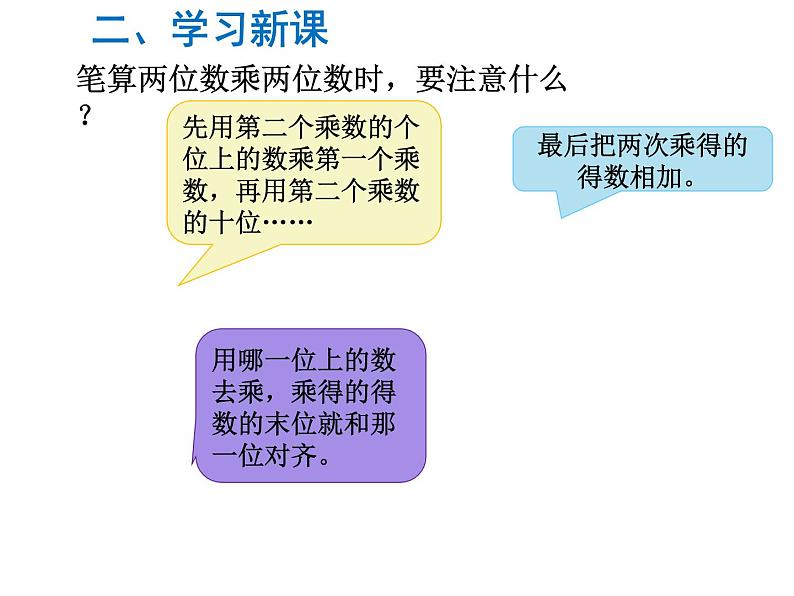 三年级数学下册课件-1.4两位数乘两位数笔算  苏教版（共9张PPT）第4页