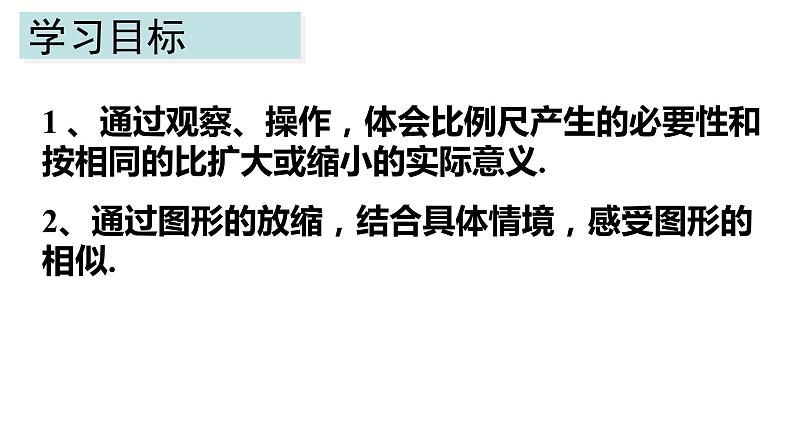 人教版数学六年级下册   4.3.2图形的放大与缩小  课件第2页