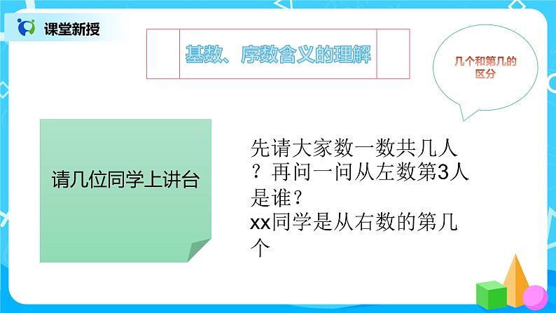 数学人教版一上3.3 《第几》 课件第7页