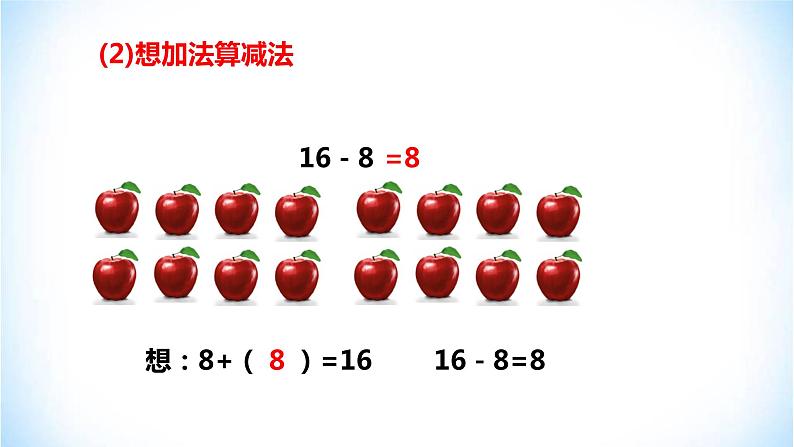 2.2 十几减8、7、6 人教版数学一年级下册（ 课件 ）06