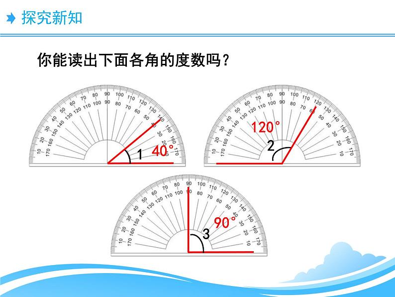 四年级上册数学课件 - 4.2 角的度量    北京版（共19张PPT）第7页