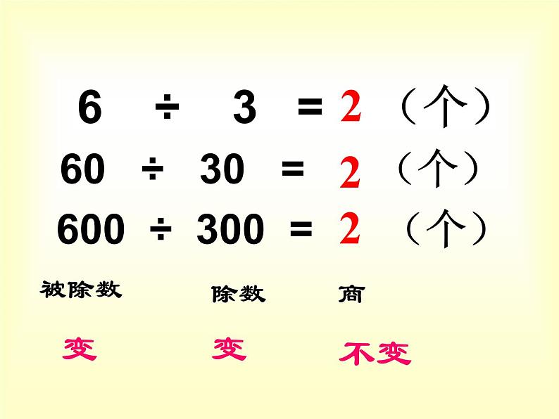 四年级上册数学课件 - 6.2 商不变的性质   北京版（共19张PPT）第5页