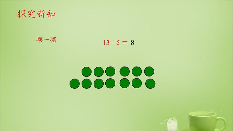 人教版数学一年级下册 课件2.3十几减5、4、3、206