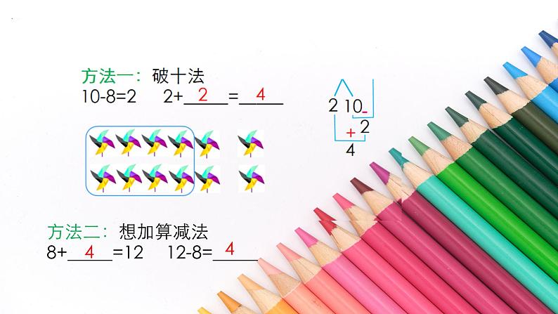 2.2十几减8、7、6 人教版数学一年级下册_1课件PPT第8页