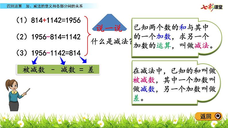 1.1 加、减法的意义和各部分间的关系课件PPT08