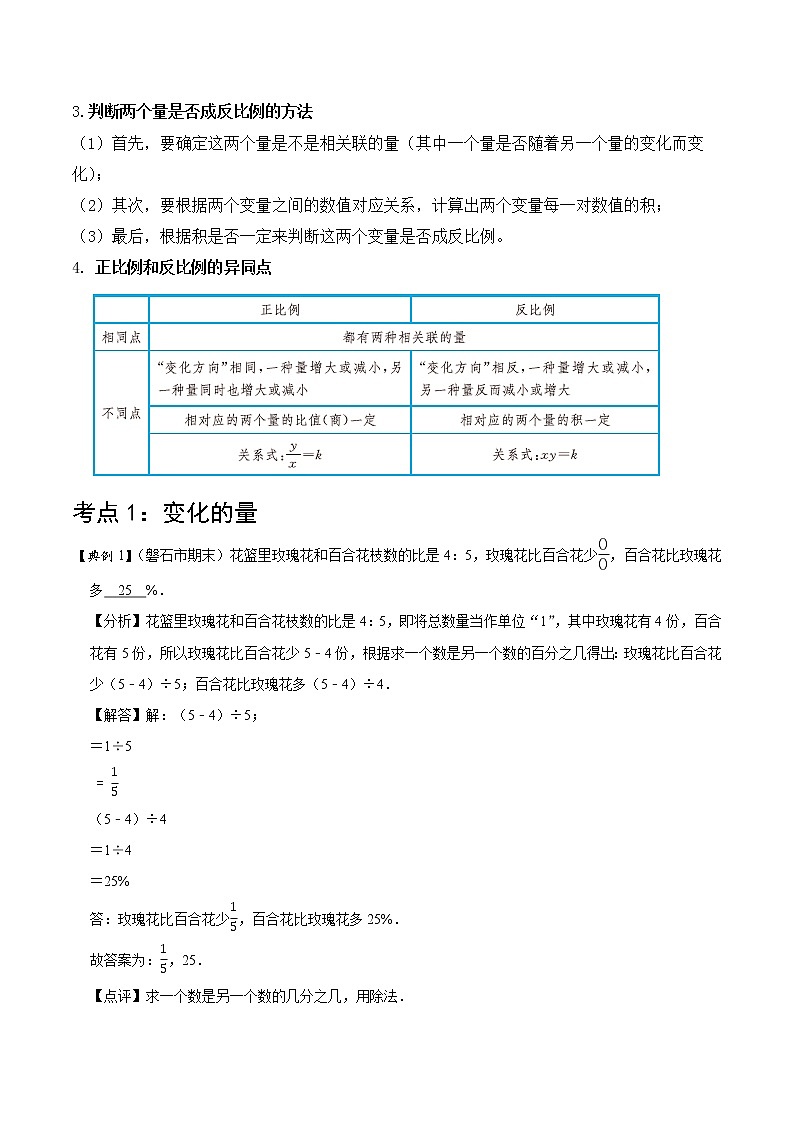 【教培专用】北师大版数学六年级下 第六讲 正比例与反比例 基础版（教师版）第2页