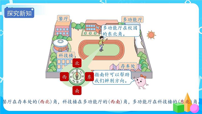 1.2.1《认识东北、东南、西北、西南》课件+教案+导学案+备课方案+练习06