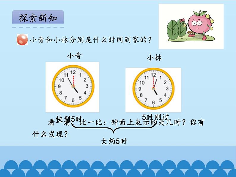 青岛版（五四制）一年级下册 一 下雨了——认识钟表_(3)（课件）第7页