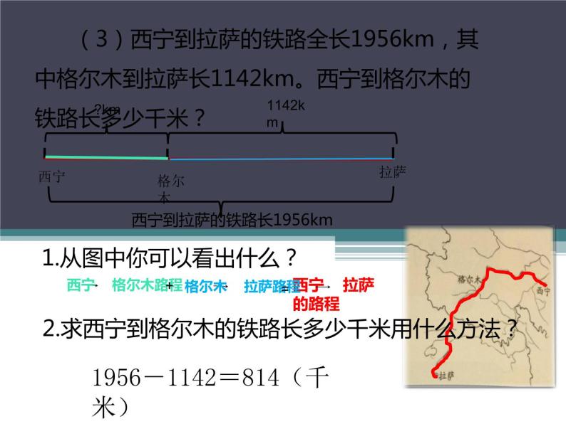 人教版小学数学四年级下册 一、四则运算1.加、减法的意义和各部分间的关系  课件07