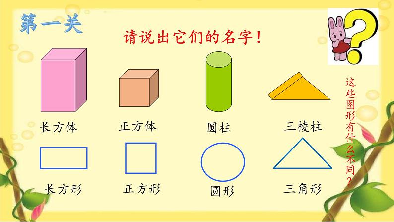 苏教版数学一年级下册 二 认识图形（二）（通用）（课件）第3页