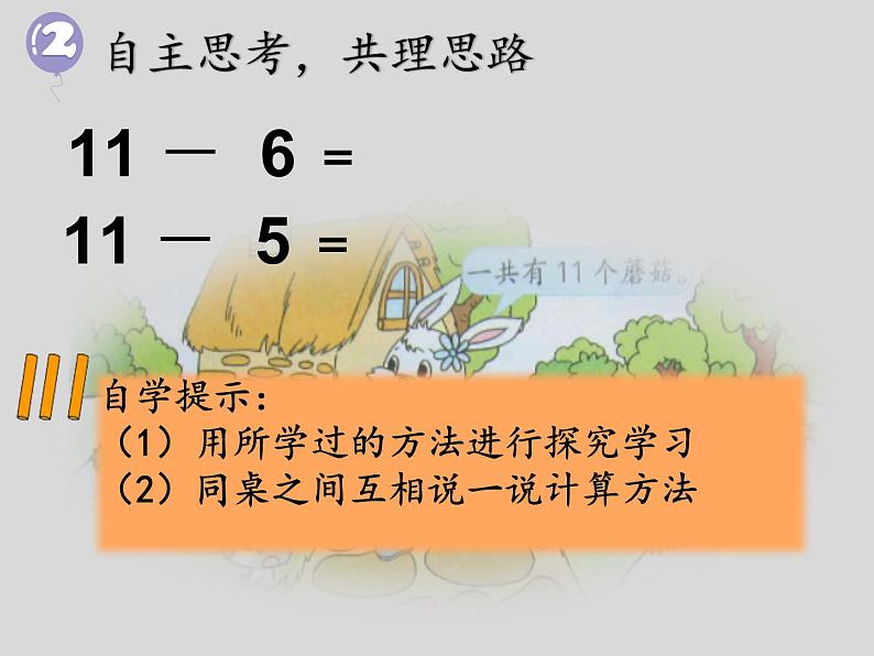 苏教版数学一年级下册 一 20以内的退位减法 十几减6.5.4.3.2PPT（课件）第4页