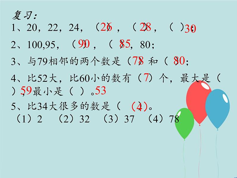 苏教版数学一年级下册 我们认识的数(3)（课件）02