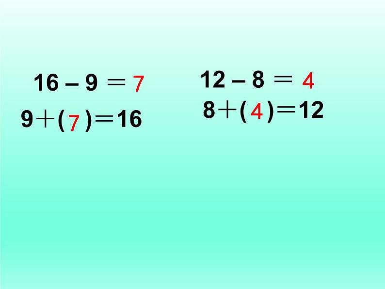 苏教版数学一年级下册 一 20以内的退位减法 十几减6、5、4、3、2（课件）第4页