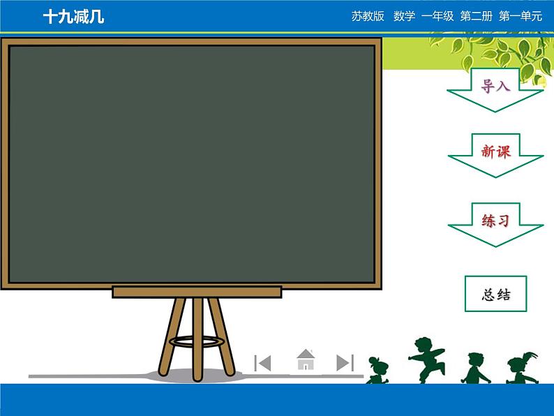 苏教版数学一年级下册 一 20以内的退位减法 十几减九（课件）第2页