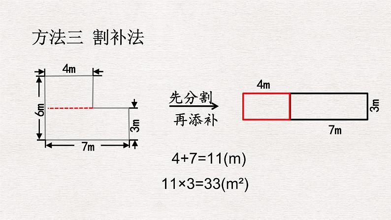 北师大五年级上册六单元-组合图形的面积课件PPT第7页