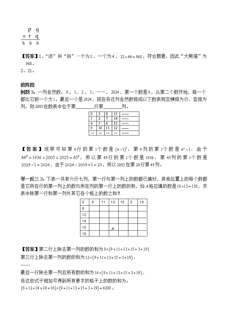 小升初奥数培优专题讲义-第3讲 数论（学习目标+温故知新+巩固练习）学案03