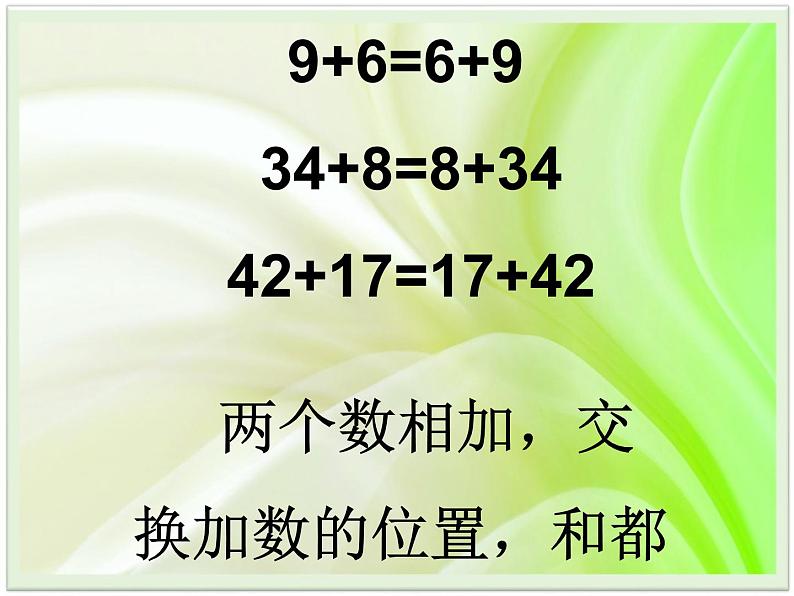 人教版小学数学四年级下册 三.运算定律1.加法运算定律  课件第3页