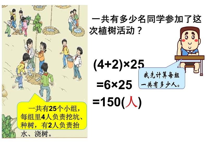 人教版小学数学四年级下册 三.运算定律2.乘法运算定律  课件第3页