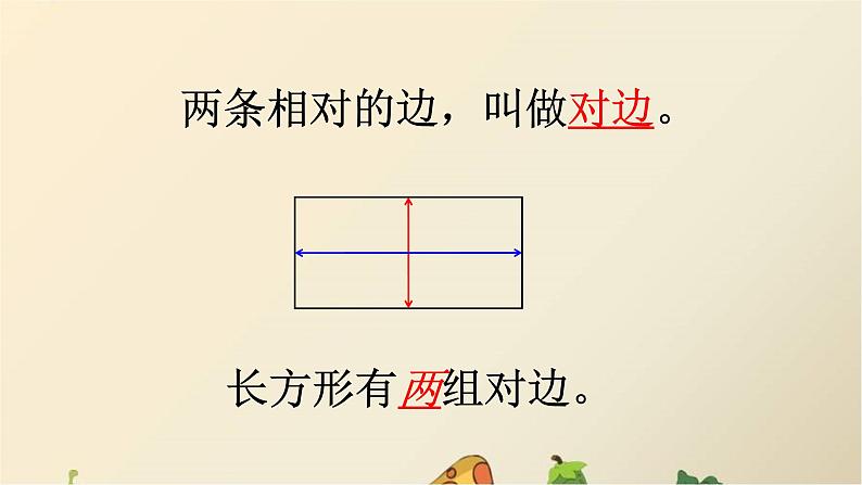 冀教版小学二年级数学 三.四边形的认识 1.长方形的特征  课件第5页