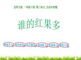 1下数学北师大精品课件第4课时  谁的红果多