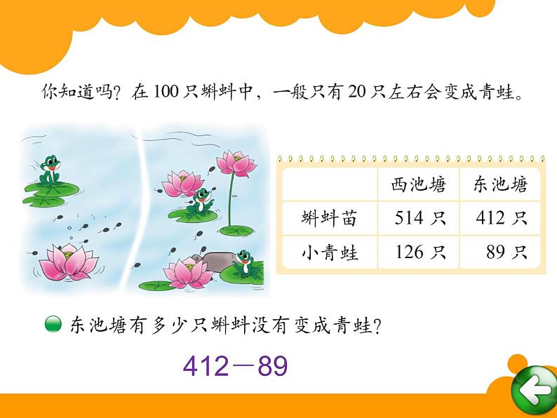 2下数学北师大精品课件19 小蝌蚪的成长第2页