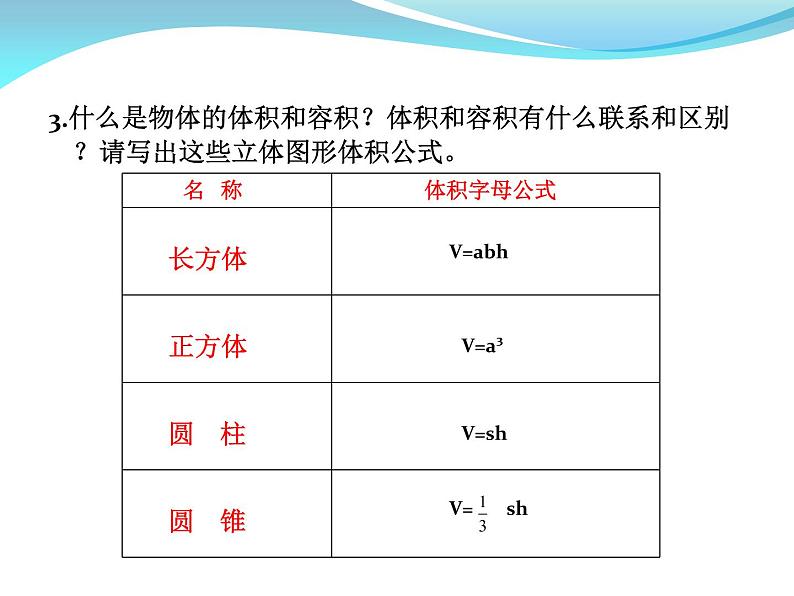 六年级数学下册课件-7.2.6立体图形的表面积和体积（共22张PPT）255-苏教版07