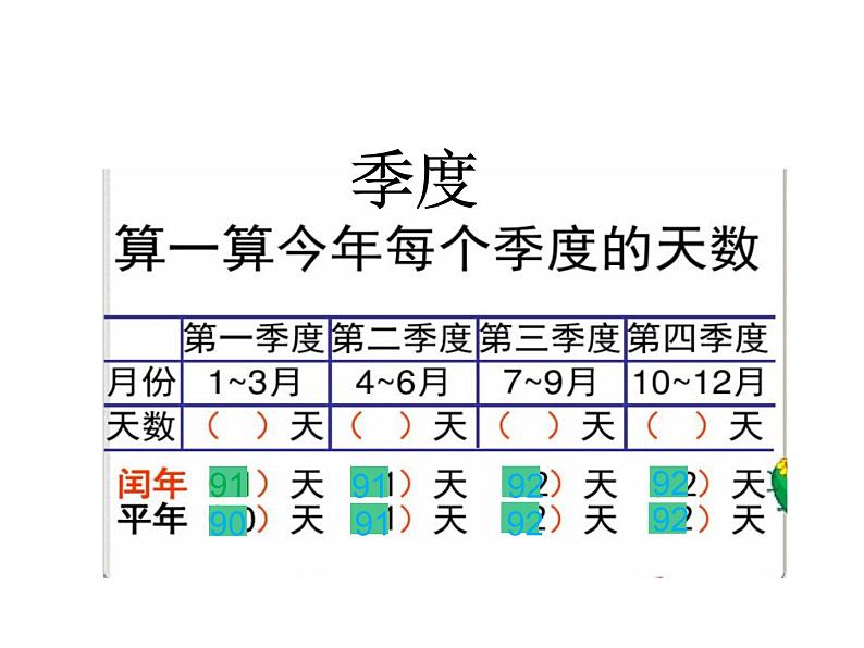 三年级数学下册课件-五 年、月、日练习七 - 苏教版（共17张PPT）第5页