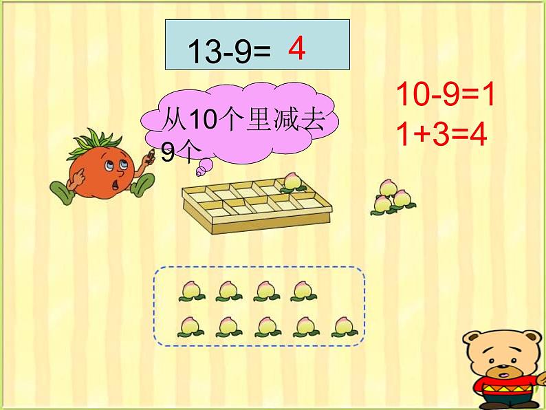 一年级数学下册课件-1.1十几减9（共23张PPT）-苏教版 (1)第5页