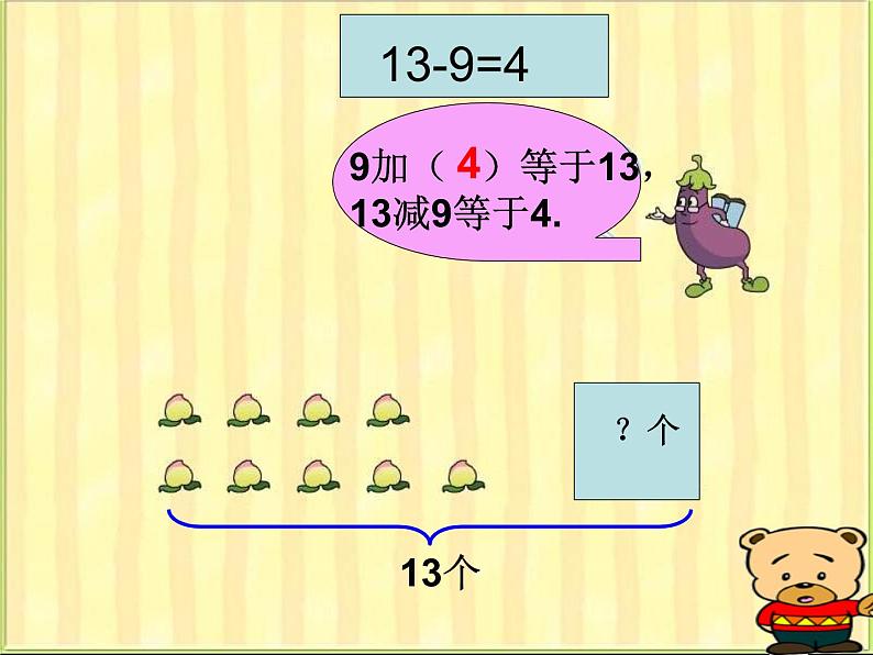 一年级数学下册课件-1.1十几减9（共23张PPT）-苏教版 (1)第8页