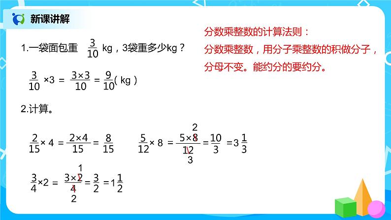 人教版数学六年级上册《分数的乘法》第一课时PPT课件+教案+同步练习05