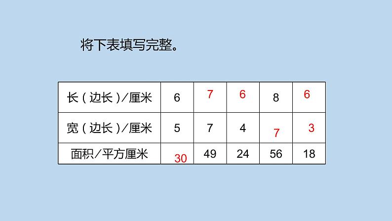 人教版三年级下册5.3面积单位间的进率5课件PPT07