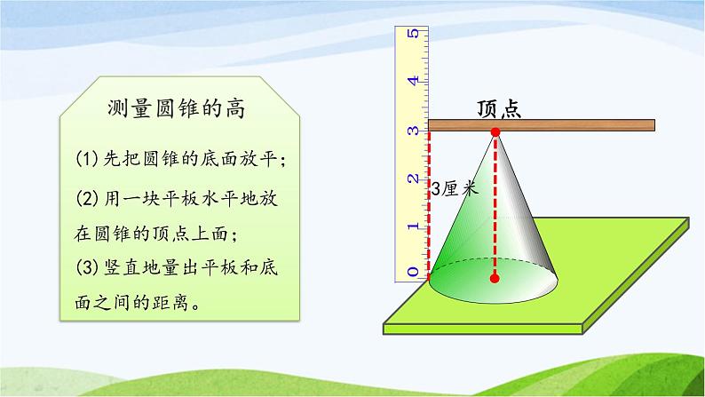 北京课改版数学六年级下册1.8 圆锥的认识课件06