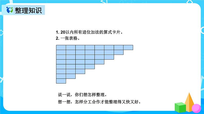 人教版数学一上第八单元第七课时《整理和复习》课件+教案+同步练习（含答案）04
