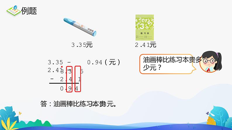 人教版数学四年级下册课件 6.1 小数加减法 第1课时第6页