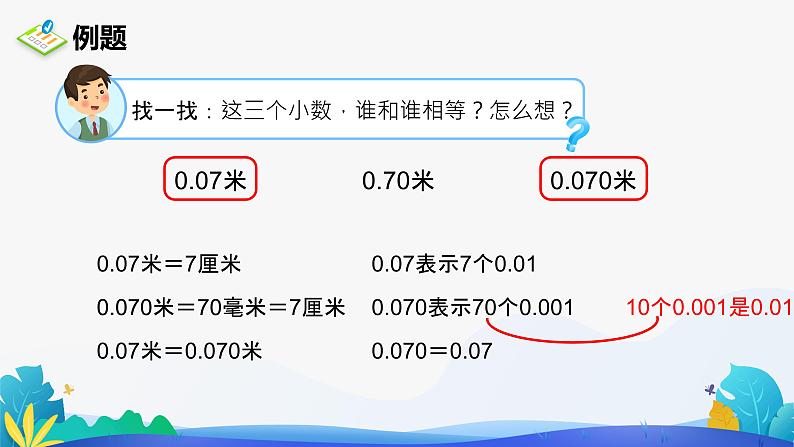 人教版数学四年级下册课件 4.2.1 小数的性质05