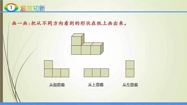 人教版四年级数学下册课件2.2观察物体第3页